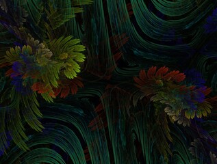 Imaginatory fractal background generated Image