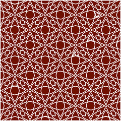 Geometric vector pattern with triangular elements. Seamless abstract ornament for wallpapers and backgrounds. red and white colors. 