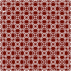 Geometric vector pattern with triangular elements. Seamless abstract ornament for wallpapers and backgrounds. red and white colors. 