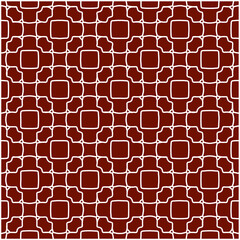 Geometric vector pattern with triangular elements. Seamless abstract ornament for wallpapers and backgrounds. red and white colors. 