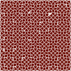 Geometric vector pattern with triangular elements. Seamless abstract ornament for wallpapers and backgrounds. red and white colors. 