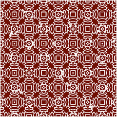 Geometric vector pattern with triangular elements. Seamless abstract ornament for wallpapers and backgrounds. red and white colors. 