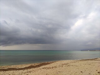 clouds over the sea