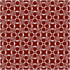 Geometric vector pattern with triangular elements. Seamless abstract ornament for wallpapers and backgrounds. red and white colors. 