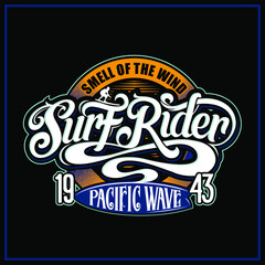 "Surf Rider" Can be used for digital printing and screen printing