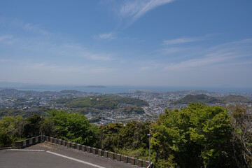 火の山パークウェイ駐車場からの眺望