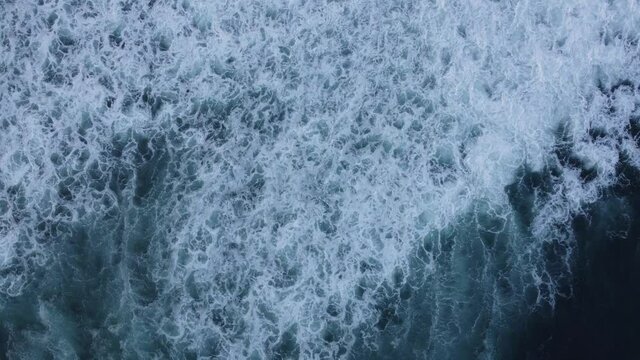 Beautiful blue ocean shot with 4k Drone. Volcanic island Jeju, South Korea