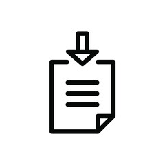 download line icon vector illustration