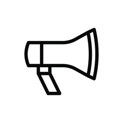 megaphone line icon vector illustration