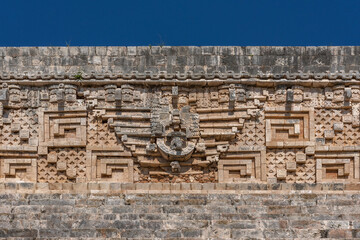 Fototapeta premium ruins of the ancient Mayan city Uxmal. UNESCO World Heritage Site, Yucatan, Mexico