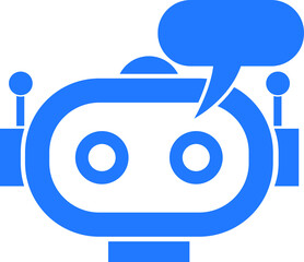 chat bot icon vector illustration, automatic message icon