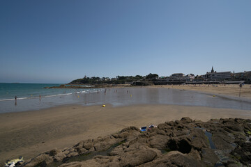 Saint-Quay-Portrieux village sur la côte Bretonne en France.