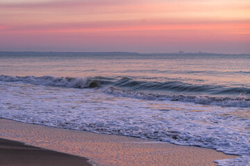 Beautiful sunrise on the beach 