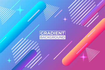 Abstract Diagonal Fluid Gradient Blue, Pink and Purple Background with Glow Effect