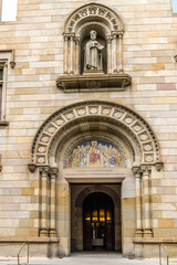 Old Seminary (Seminari Conciliar de Barcelona) building. Barcelona, Catalunya, Spain.