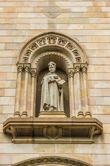Fototapeta premium Old Seminary (Seminari Conciliar de Barcelona) building. Barcelona, Catalunya, Spain.