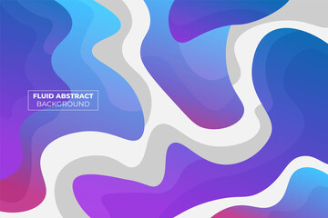 Obraz na płótnie Canvas Dynamic Fluid Gradient Blue Pink and Purple Abstract Liquid Shape Background