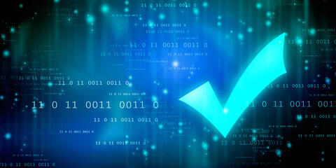 2d illustration Checkbox Tick
