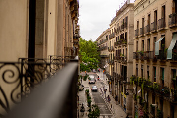 Fototapeta na wymiar Barcelona balcony