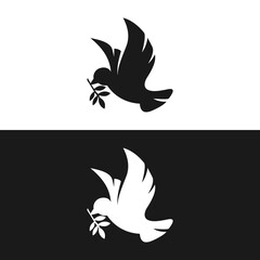 illustration vector graphic of dove. perfect of logos for internet logo, business, bird logo, social media etc