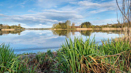 Scottish Loch in early morning Sunshine