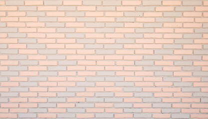 Gray-light pink brick wall baxkground. Brick wall pattern.