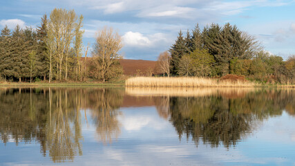 Scottish Loch in early morning Sunshine