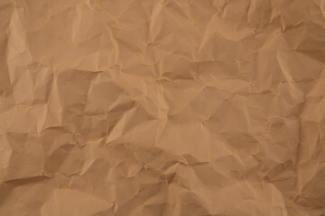 Beige crumpled paper for background, vintage style