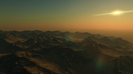 a computer-generated surface, a fantasy world