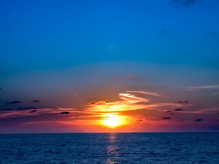 Obraz na płótnie Canvas Sunset on Surin Beach in Phuket, Thailand