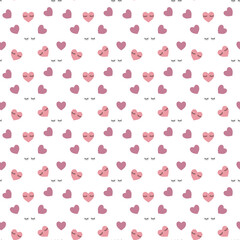 Hearts seamless pattern background, can be used for celebrations, wedding invitation, mothers day and valentines day