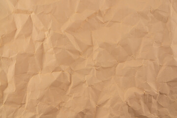 Obraz premium Old crumpled brown paper texture