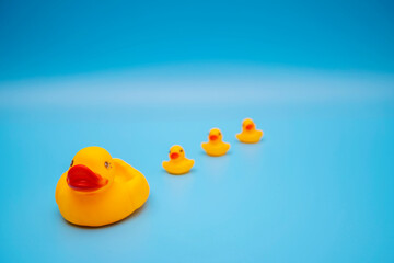 The concept of a smooth follow-up, rubber ducks