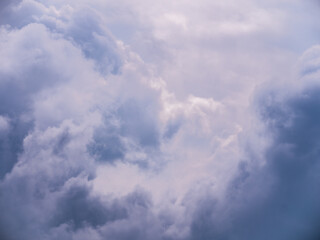 Storm clouds background - stormy sky - zoom and details on clouds - free space to write - high resolution photo