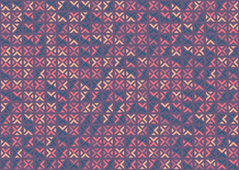 Abstract Geometric Pattern generative computational art illustration