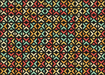 Abstract Geometric Pattern generative computational art illustration