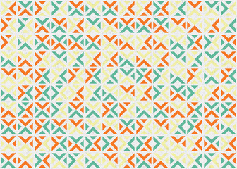 Fototapeta premium Abstract Geometric Pattern generative computational art illustration