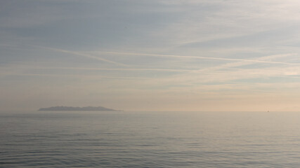sunrise over the calm sea
