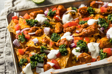 Homemade Indian Chicken Tikka Masala Nachos