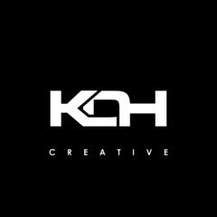 KDH Letter Initial Logo Design Template Vector Illustration