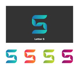 Modern luxury logo template vector - S letter logo