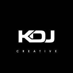 KDJ Letter Initial Logo Design Template Vector Illustration