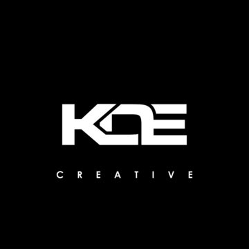 KDE Letter Initial Logo Design Template Vector Illustration
