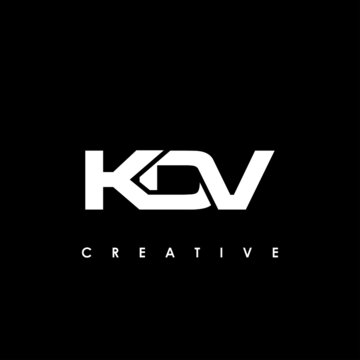 KDV Letter Initial Logo Design Template Vector Illustration