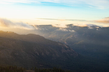 Fototapeta premium sunrise over the mountains