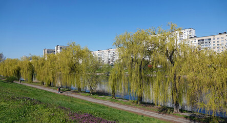 Spring has come to the Rusanovka district of Kiev