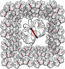BUTTERFLY COLORING PAGE