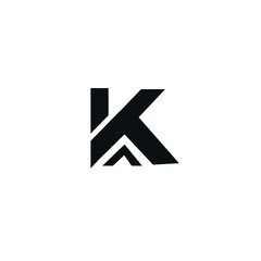 Initial K icon logo design vector modern style