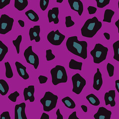 seamless abstract pattern in the form of a spotted structure in pink and dark colors for printing on fabric, clothing and for interior decoration