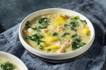Homemade Potatoe and Sausage Toscana Soup